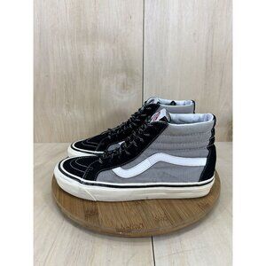 Vans Sk8-Hi 38 DX Anaheim Factory Grey Black High Top Athletic Shoes Mens 10